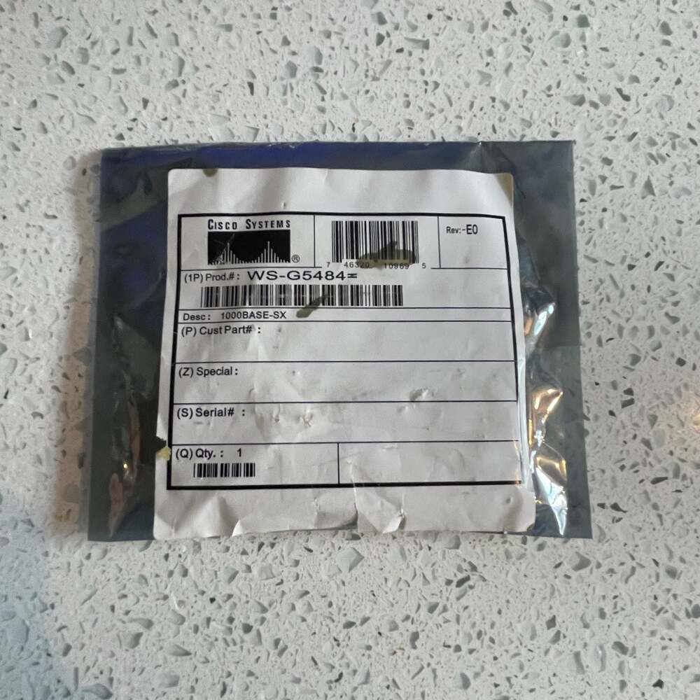 Cisco WS-G5484= 1000BASE-SX GBIC Transceiver Module - New Sealed